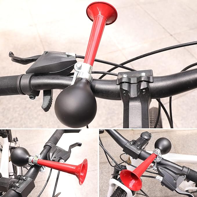 Bugle Horn Kids Bike Horn: Air Horn for Vehicles Bicycles Golf Cart Classic Vintage Aluminum Alloy Bike Horn