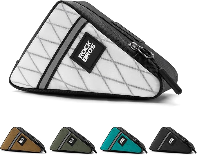 ROCKBROS Bike Frame Pouch Triangle Bike Pouch - Waterproof Small Bicycle Accessories for Boys Girls Men Women, Universally Compatible with Road Bikes, Brompton Bikes, Folding Bikes and Kids' Bikes