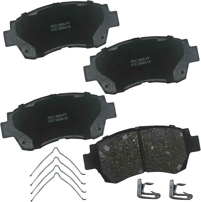 Bendix Premium SBC476 Ceramic Front Brake Pads for Select Models Lexus ES300, LS400, SC300, Toyota Avalon, Camry, Celica, Sienna
