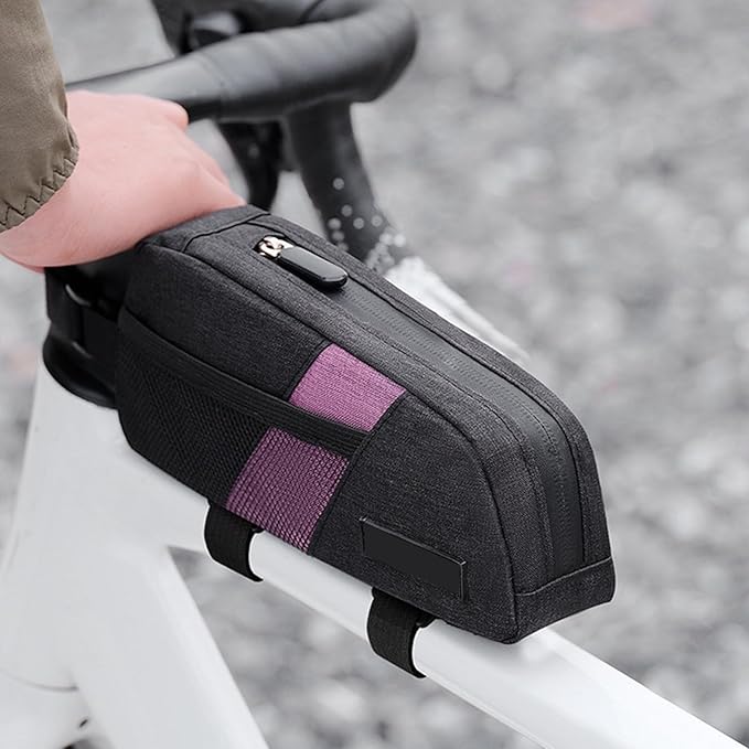 Large Capacity Bikes Front Frame Bag Light Weight Bike Storage Pouches Cyclings Saddles Top Tube Bags Bicycles Frame