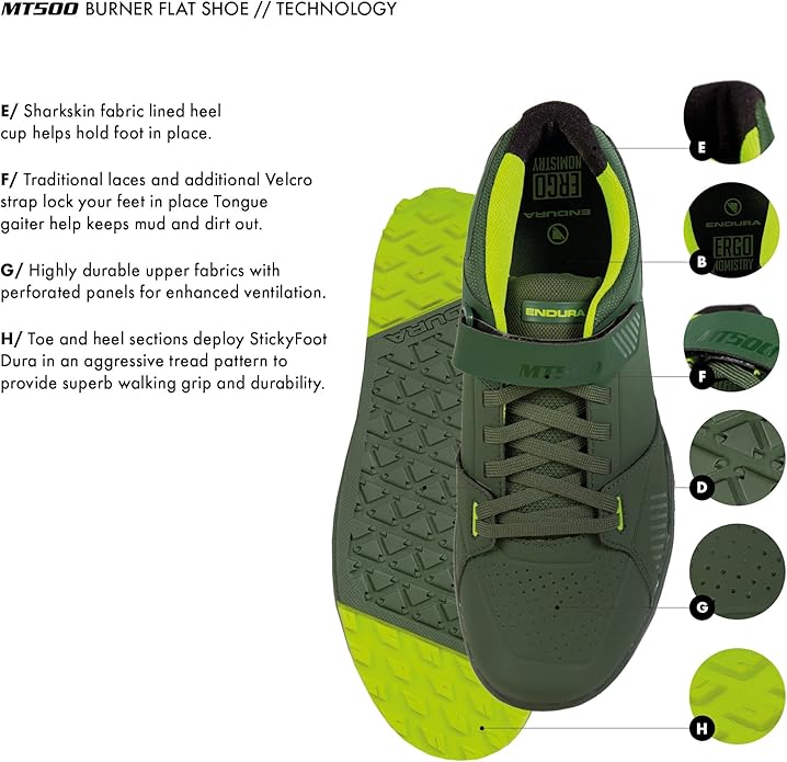 Endura Unisex-Adult MT500 Burner Mountain Cycling Flat Shoe
