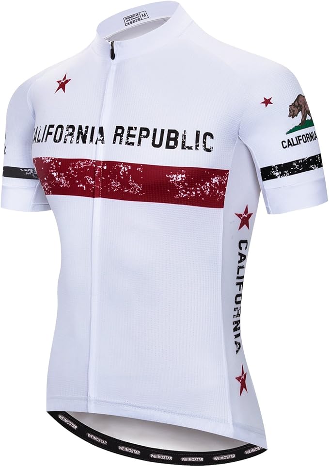 Cycling Jersey Men Full Zip Bike Shirt Racing Top Bicycle Clothing