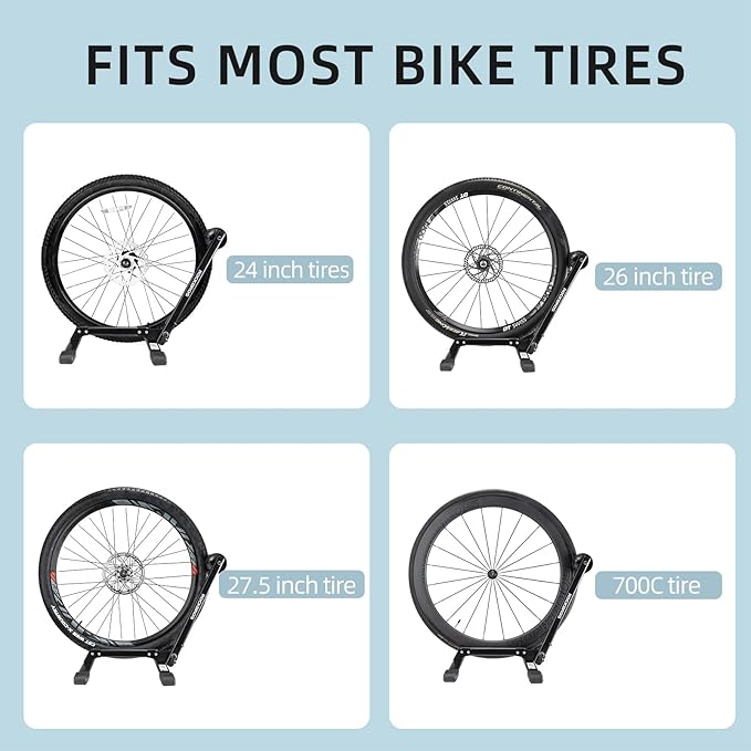 ROCKBROS Bike Stand Floor Stable Bike Storage Rack Bicycle Parking Stand for Mountain and Road Bike Indoor and Outdoor