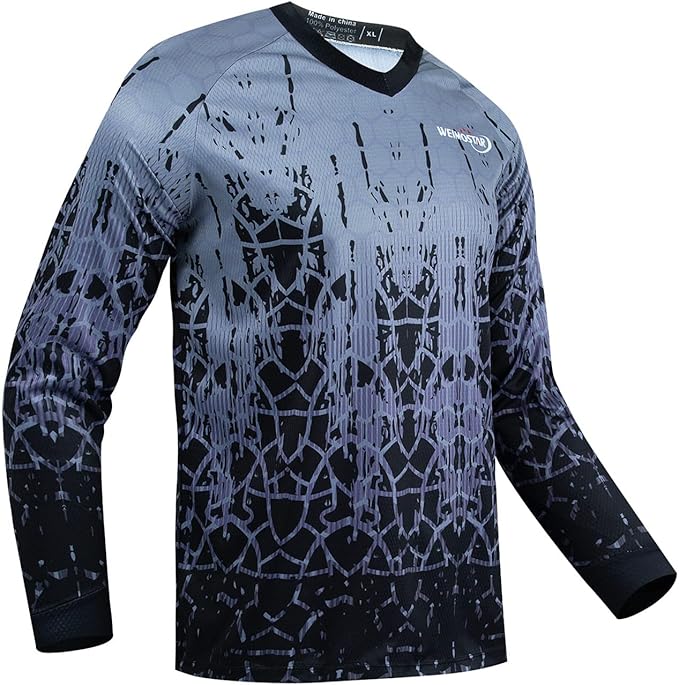 Cycling Jersey Long Sleeve Men's Mountain Bike Motocross Jersey Long Sleeve MTB T-Shirt