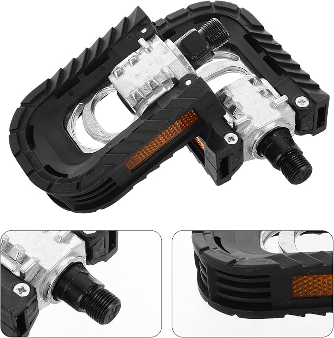Foldable Aluminum Alloy Bike Pedals Flat Mountain Bicycle Pedals with Wrench Pair for Road, Electric, and Cycling Accessories