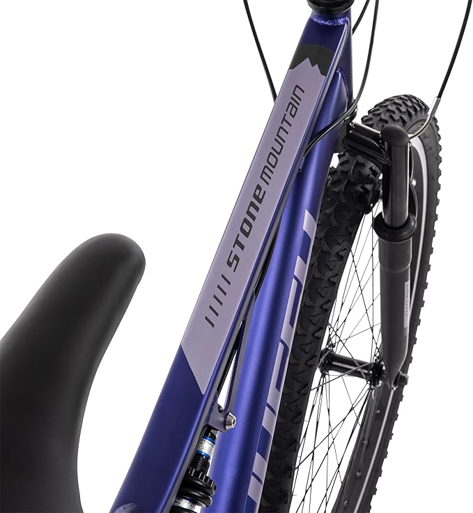 Huffy Stone Mountain Bike for Men and Women, 20”/24”/26”, 6-Speed (20”) or 21-Speed, Front or Dual Suspension (Varies), Multiple Colors, Adjustable Saddle, Shimano Equipped, All-Terrain Tires