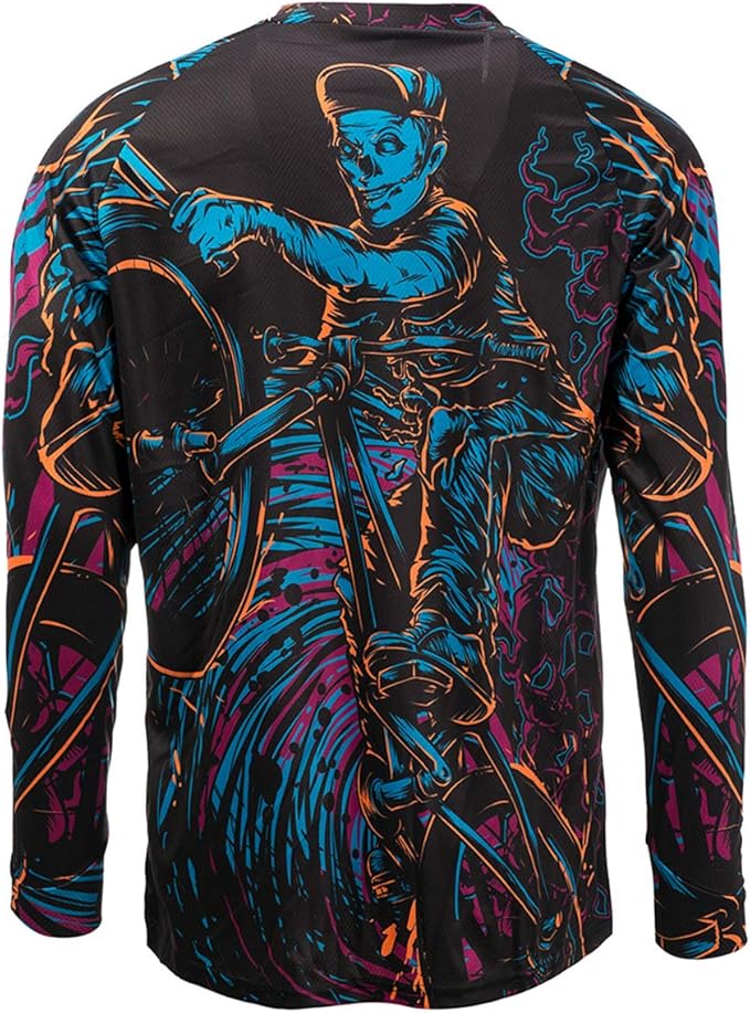 Men's Racing Shirts Summer Motocross Jersey Bicycle Sportswear MTB Jersey Long Sleeve Mountain Bike Clothes