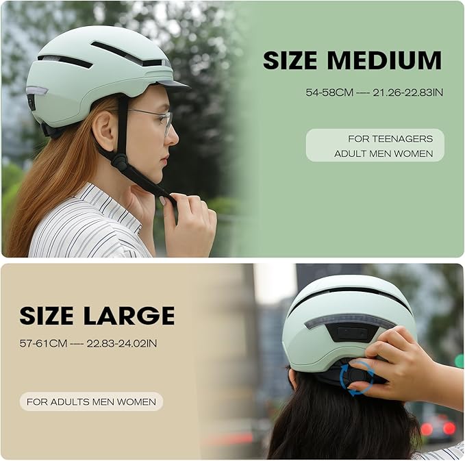 Shinmax Bike Helmet with Turn Signals, NTA Certified up to 45km/h, Bicycle Helmet for Men Women with USB Rechargeable Rear Light, Viser, Cycling Helmet for E-Bike & S-Pedelec,Scooter, Commuter, Adults