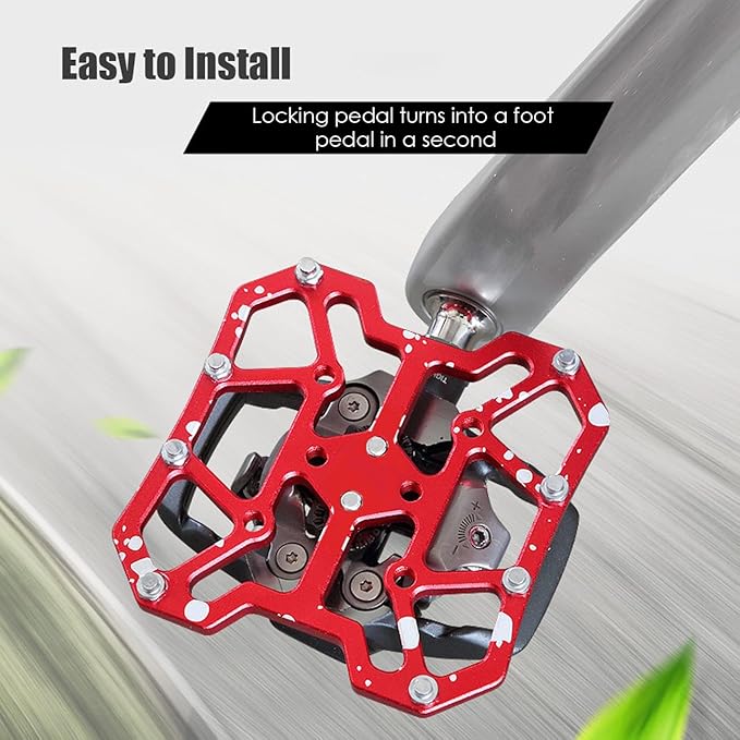 Clipless Platform Adapter for Shimano SPD&SPD-SL Bike Clipless Pedal Adapter Convert to Universal Platform Pedal for Mountain Bike Road Bike Cycle