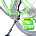 RBRL Bike Kickstand Aluminium Alloy, Bicycle Side Stand Universal for 26''-29'', Stable Bicycle Kickstand for Mountain Bike/Road Bike/MTB, Height Adjustable with Non-Slip Rubber Foot