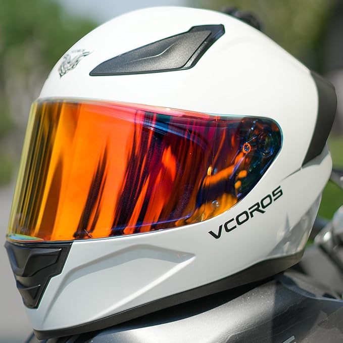 VCOROS Motorcycle Full Face Helmet for Unisex-Adults DOT Approved WS-609 Motorbike Street Bike Racing Helmets