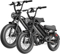 Electric Bike for Adults Teens,3000W/2000W Peak,20"/16" Fat Tire Off Road Dirt Ebike,80/55 Miles LongRanger,32/28 MPH E Bike Bicycles, Fat Tire All Terrain E-Bike,E Bike for Hunting,YR20 with Footrest
