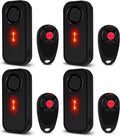 Car Alarm System, 113dB Fake Car Alarm, Motion Alarms for Cars Vehicle Security Alert Automotive Vibration Warning Interior Safety Red LED Light IP66 Waterproof, 4Pcs