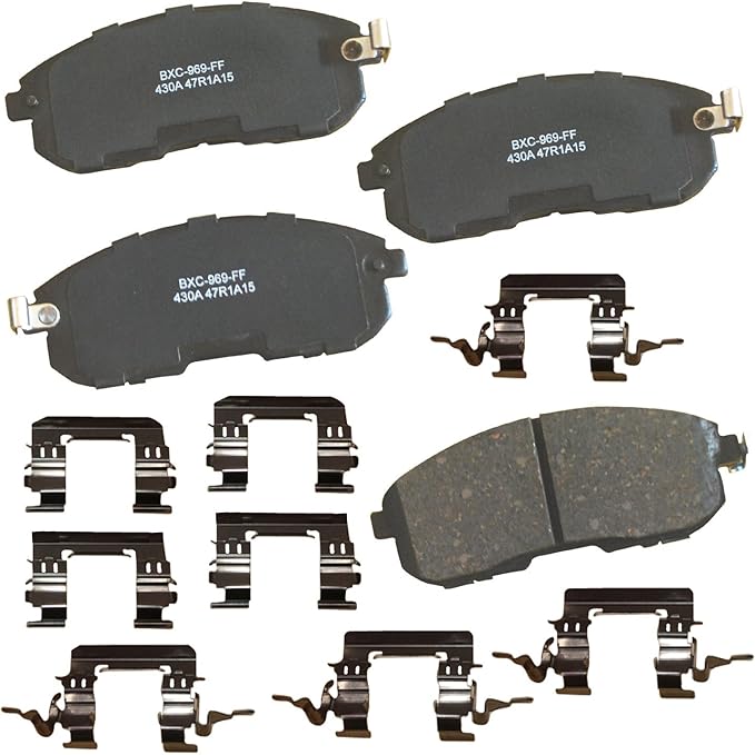 Bendix Premium SBC430A Ceramic Front Brake Pads for Select Models INFINITI G35, I30, Nissan 350Z, Altima, Juke, Maxima, Sentra, Tiida