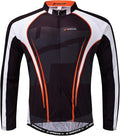 sponeed Men's Bicycle Shirts Long Sleeve Biker Jerseys Full Zipper Winter Cycling Gear Breathable