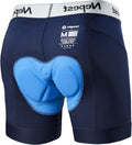 Nepest Mens Cycling Underwear 4D Padded Bike Shorts MTB Liner Mountain Bicycle Tights for Riding