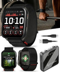 Wearable4U Garmin Venu X1 Thin and Lightweight GPS Smartwatch, AMOLED Display, Black with Slate Titanium Comfort Fit Nylon Band Power Bank Bundle