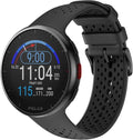 POLAR Pacer Pro Advanced Ultra-Light GPS Fitness Tracker Smartwatch for Runners with Training Program & Recovery Tools; S-L, for Men or Women, Grey-Black