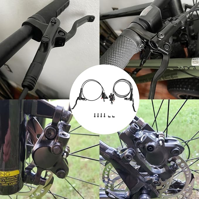BR-BL-MT200 MTB Hydraulic Disc Brakes Set Left Front 800mm Right Rear 1550mm Mountain Bike Hydraulic Brake Mountain Bike Bicycle Disc Brake 2 Piston