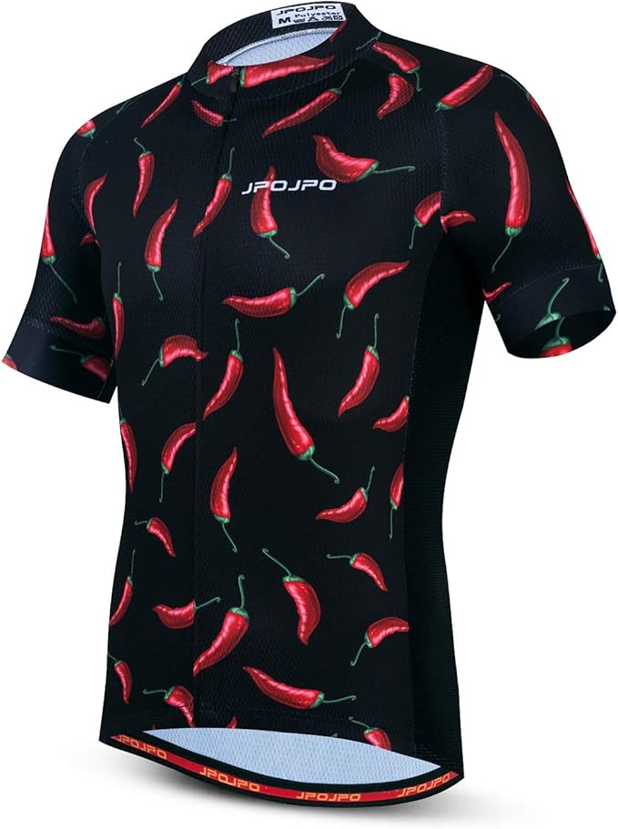 JPOJPO Men's Cycling Jersey Bike Shirt Short Sleeve MTB Summer Clothing Bicycle Tops Jacket S-3XL