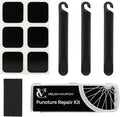 VeloChampion Puncture Repair Kit | Self-Adhesive Bike Tyre Patches for Road, MTB, BMX, Ebike| Travel Size Bicycle Puncture Repair Kit | 6, 10 or 40 Pack + Optional Tyre Levers