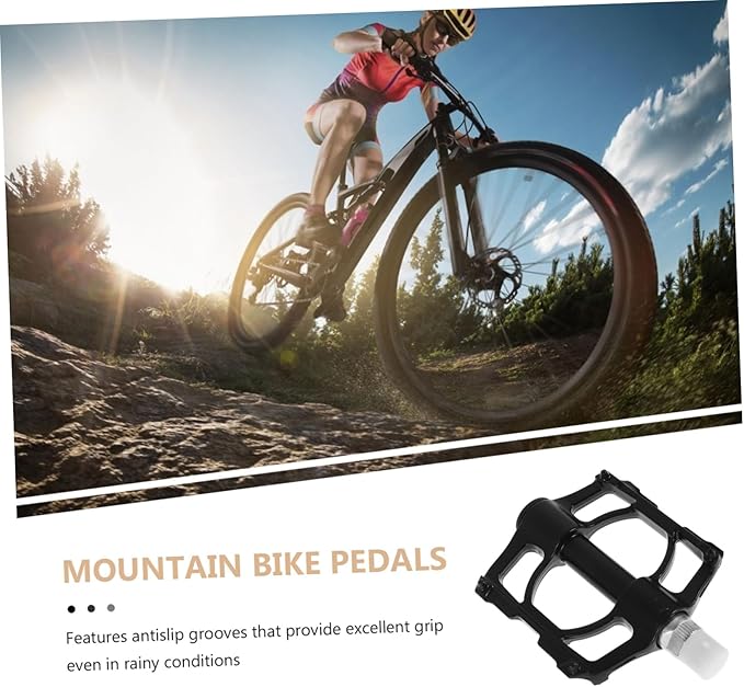 BESPORTBLE 1pair Folding Bike Pedals Aluminum Alloy Compact and Portable Design Easy Installation Versatile for Mountain and City Cycling Non Slip Wide Flat Footrests