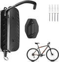 Foldable Bike Rack 1-Pack, Space Saving Vertical Bike Wall Mount with Adjustable 150° Rotating Hanger, Easy Garage, Indoor, or Shed Installation
