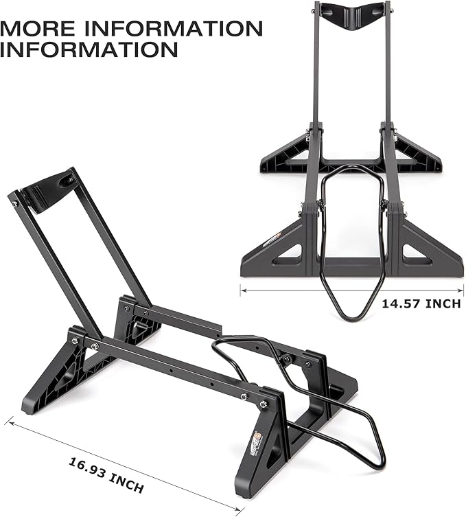 Super B Bike Floor Stand Rack- Indoor Bike Stand for Garage/Home - Bike Storage Bicycle Parking Rack Fit 20”-29” Mountain Road Bikes E-Bike / Fat Bike (TB-1957)
