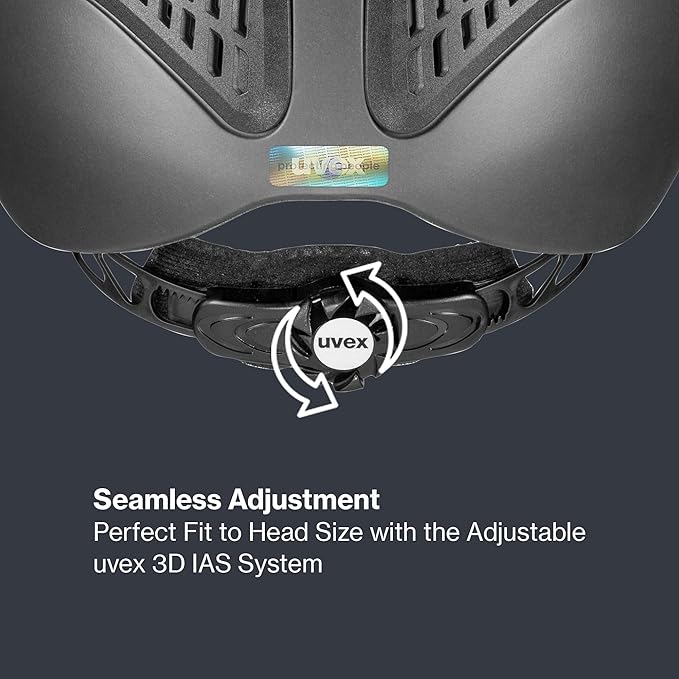 uvex exxential III - Lightweight Unisex Riding Helmet - Individual Size Adjustment