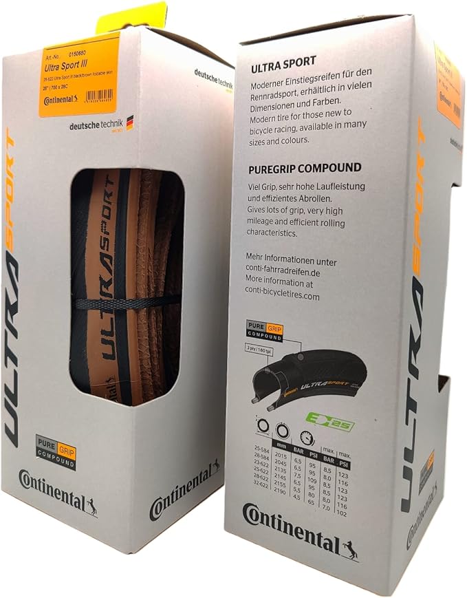 Continental Ultra Sport III Folding PureGrip Set of 2
