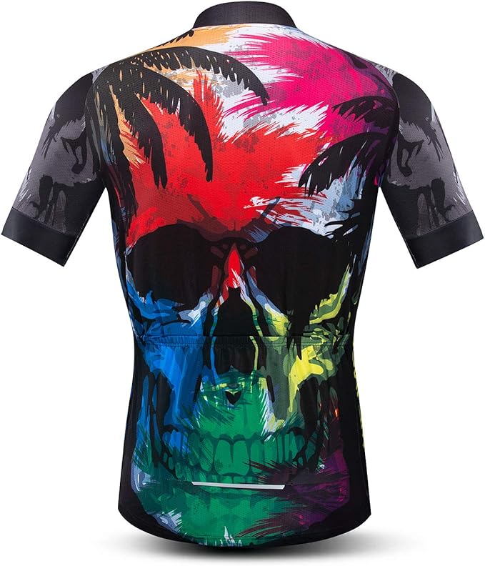 Cycling Jersey Mens Bike Shirt Biking Tops for Road Racing MTB BMX Dirt Road Quick Dry, Comfortable, Moisture Wicking