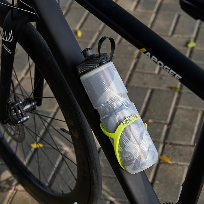 Corki Cycles Bike Water Bottle Holder Right Side Load Water Bottle Cage for Road, MTB, Gravel Bicycles Yellow 2 Pack