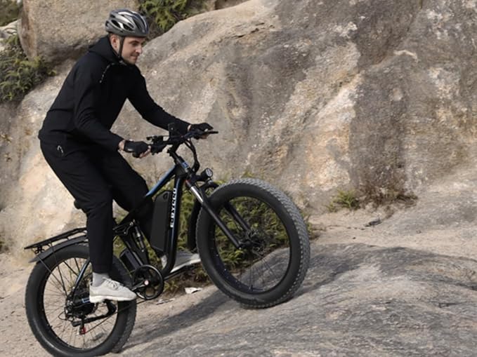 6000W Electric Bike for Adults, 52V 32AH Dual Motor E-Bike, Up to 100Mile & 45MPH All-Terrain Fat Tires Full Suspension 24/26 Inch Electric Bicycles Hydraulic Disc Brake for Road UL2849 by SGS
