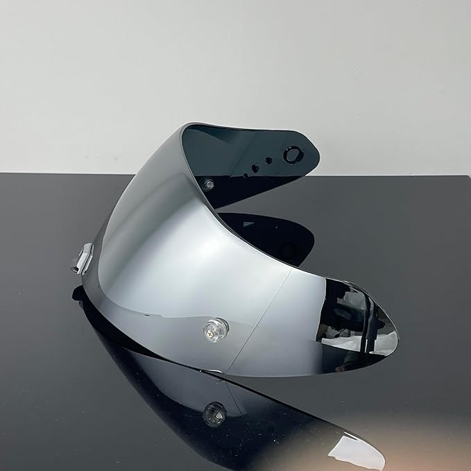 T520 Motorcycle Helmet Visor Replacement Compatible with Scorpion EXO T520/R1 Air/ST1400 UV Protection Anti-Scratch (Silver-For Day)