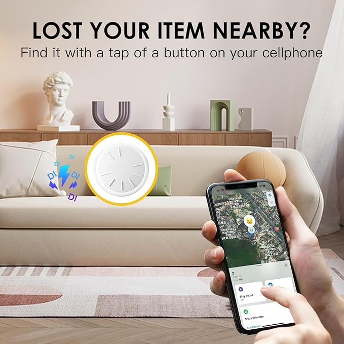 Car GPS Tracking Device for Vehicles,Cars etc,2PCS Real Time Mini Hidden Car GPS Tracker for Vehicles with Waterproof Case, Vehicles Tracker Works with Find My (iOS Only), No Monthly Fee