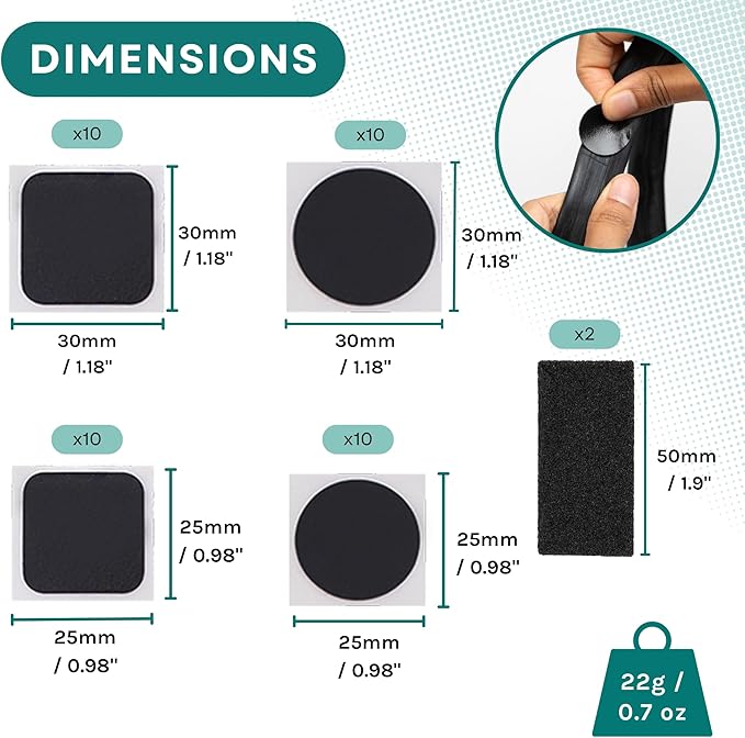 VeloChampion Puncture Repair Kit | Self-Adhesive Bike Tyre Patches for Road, MTB, BMX, Ebike| Travel Size Bicycle Puncture Repair Kit | 6, 10 or 40 Pack + Optional Tyre Levers
