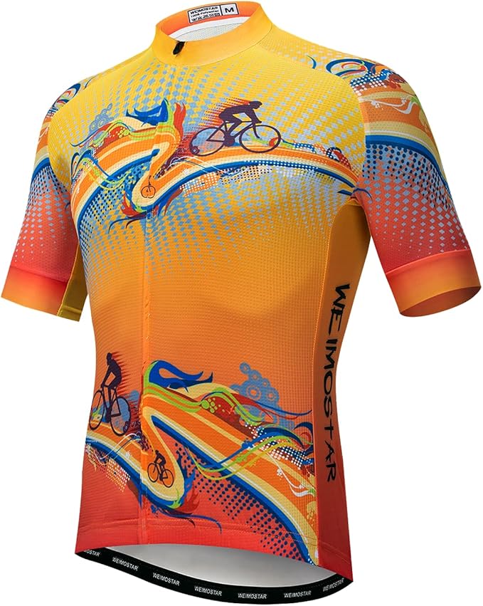 Hotlion Summer Cycling Jersey Men Mountain Bike Jersey Quick Dry Bicycle Shirt Short Sleeve Cycling Clothing