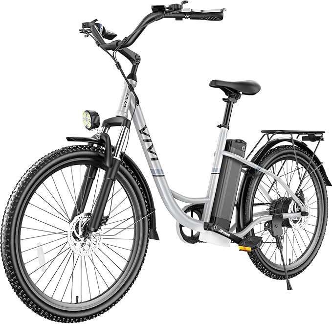 Vivi Electric Bike for Adults 1000W Peak Ebike with Removable Battery, 26'' Electric Commuter Bike 22MPH & 50 Miles Adult Electric Bicycles with Cruise Control, LCD Display, SGS Certified to UL2849