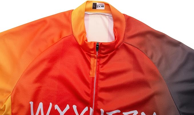 Men's Cycling Jersey Set Road Bike Shorts Sleeves Jersey Zipper Pokcet Bib Shorts with 20D Gel Pad Biking Clothing Sets