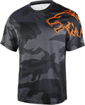 Wisdom Leaves Mens Mountain Bike Jersey Short Sleeve MTB Shirts Moisture-Wicking and Quick-Dry