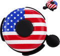 Kids Bike Bell, Bicycle Bell with American Flag Design for Boys and Girls, Metal Dome Handlebar Bell for Toddler Bikes, BMX, Cruiser and Scooter