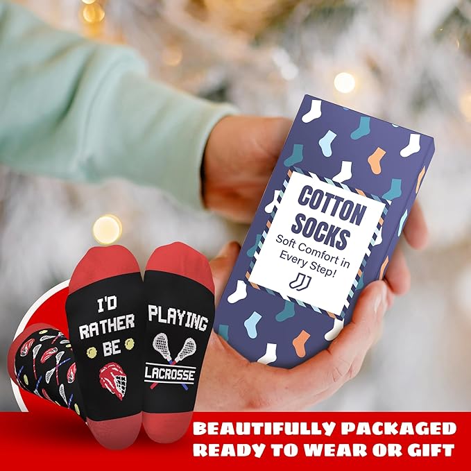 FOURSTUFF Ski, Cycling, Basketball, Golf, Pickleball, Softball, Volleyball, Wrestling, Soccer - Sports Socks for Women Men