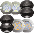 Eagle Lights 3.25 inch LED Turn Signals Flat Style Generation II with White Running Lights Front (1157) and Rear Amber (1156) Turn Signals For Harley Davidson® Motorcycles with Smoked Lenses