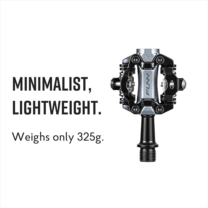 Funn Tactic Clip-in Pedals, Compatible with SPD Cleats, XC Race Pedals for MTB