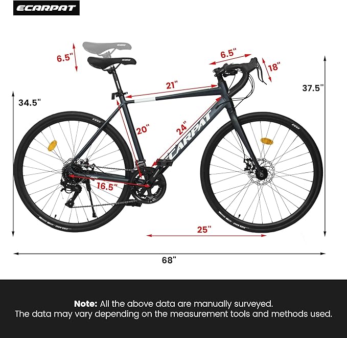 700Cx28 Road Bike – Lightweight Aluminum Frame, Disc Brakes, 16-Speed, Fast Acceleration, Ideal for Men and Women, High-Intensity Riding