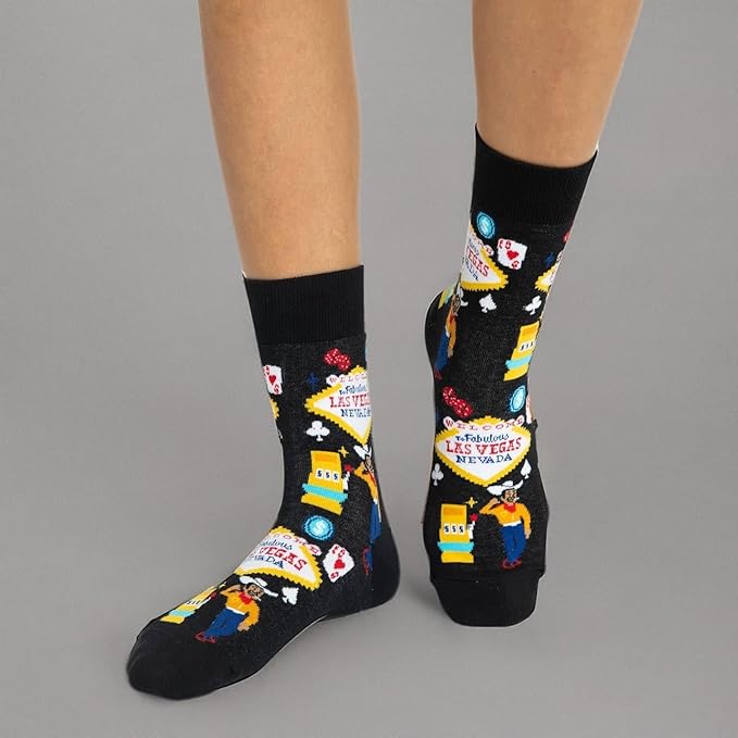 Good Luck Sock Novelty Crew Socks for Adults - For Men, Women and Teens