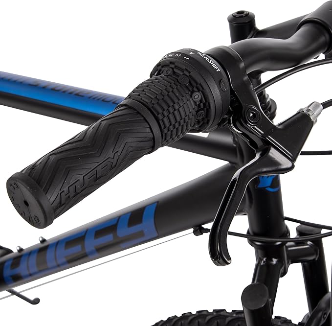 Huffy Stone Mountain Bike for Men and Women, 20”/24”/26”, 6-Speed (20”) or 21-Speed, Front or Dual Suspension (Varies), Multiple Colors, Adjustable Saddle, Shimano Equipped, All-Terrain Tires