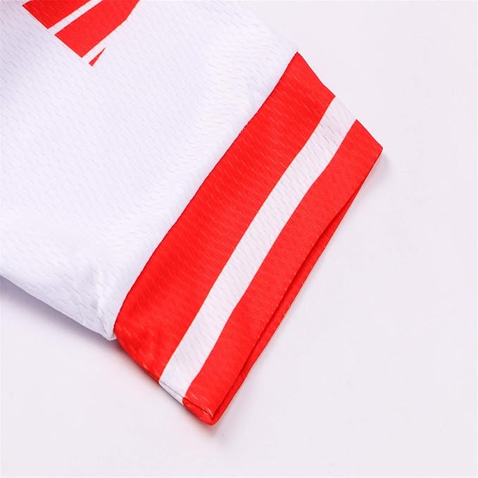 Cycling Jersey Men USA Summer Bike Short Sleeve 3-Pockets Breathable Quick-Dry Shirt S-3XL