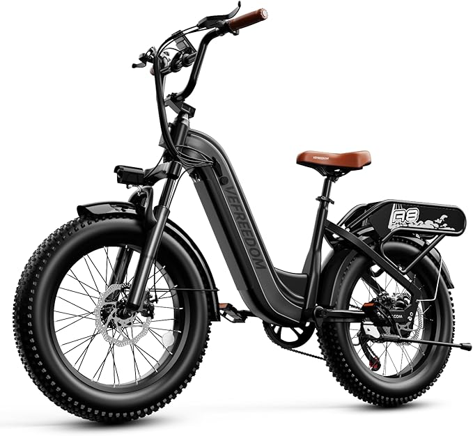 1500W Electric Bike for Adults,48V 20Ah Removable Battery Fast Ebike,Max 70Miles & 30MPH,20" x4.0 Fat Tire Electric Mountain Bike,7-Speed, Step-Thru Commuting Bicycle