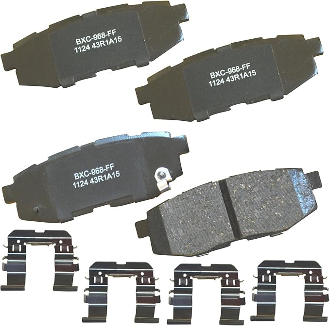 Bendix Premium SBC1124 Ceramic Rear Brake Pads for Select Models Scion FR-S, Subaru B9 Tribeca, BRZ, Forester, Legacy, Outback, WRX, Toyota 86